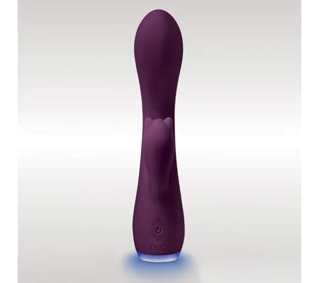 Ovo Beacon Rabbit Dual Stim Vibrator Purple