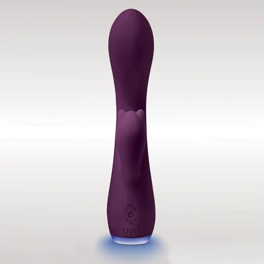 Ovo Beacon Rabbit Dual Stim Vibrator Purple