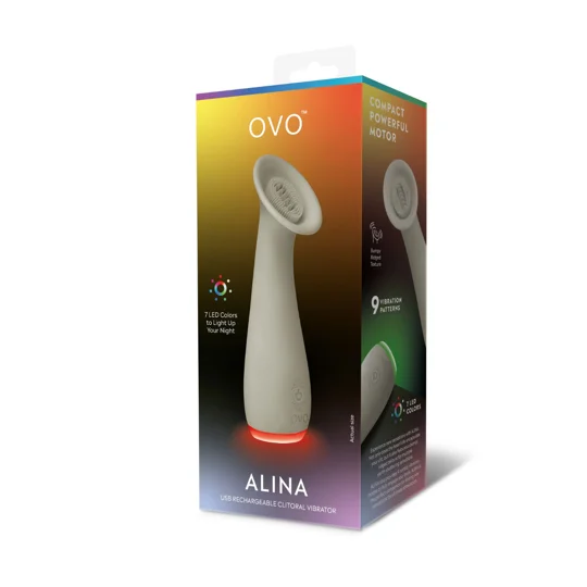 Ovo Alina Clitoral Vibrator Green Gray
