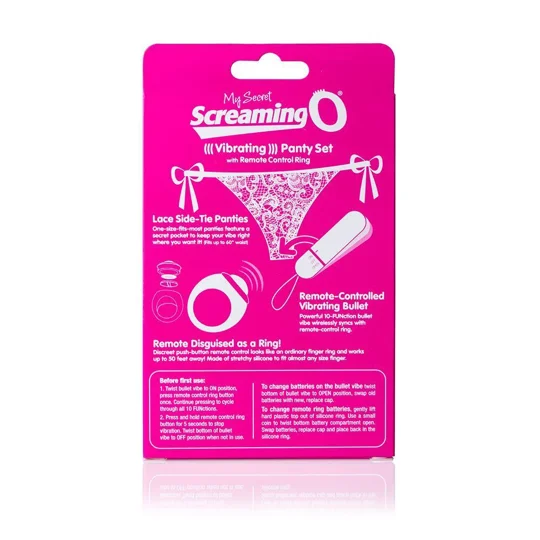 Screaming O My Secret Remote Panty Set