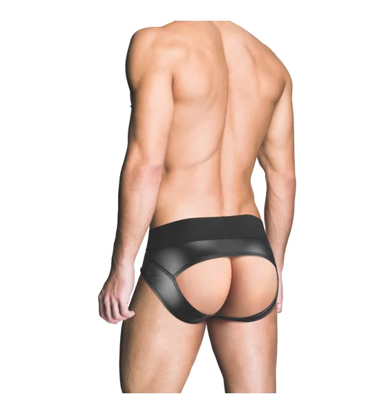 Prowler RED Wetlook Ass-less Brief Black