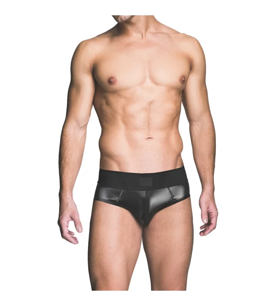 Prowler RED Wetlook Ass-less Brief Black