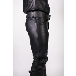 Prowler RED Leather Jeans Black