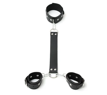 Leather Neck And Wrist Cuffs