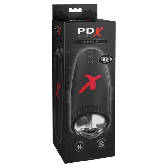 Pipedream - PDX Elite - Moto-Bator - Clear/Black