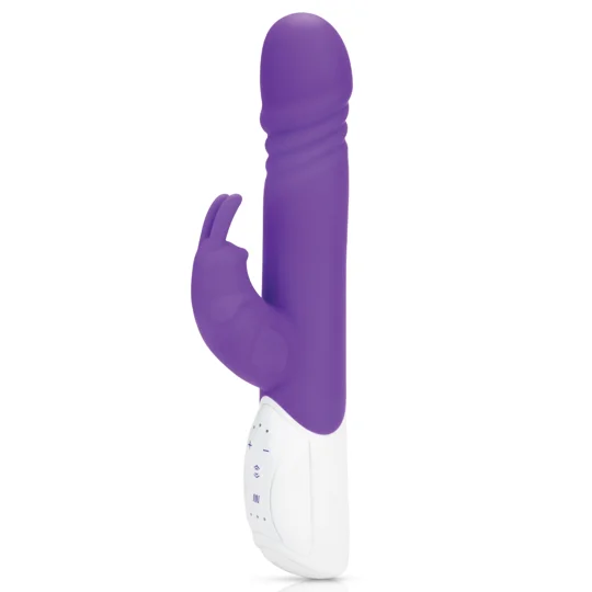 Rabbit Essentials RR Rechargeable Thrusting Rabbit Vibrator Purple