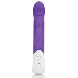 Rabbit Essentials RR Rechargeable Thrusting Rabbit Vibrator Purple