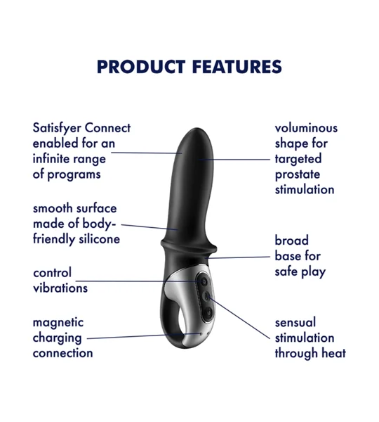 Satisfyer Hot Passion Anal Vibrator Black