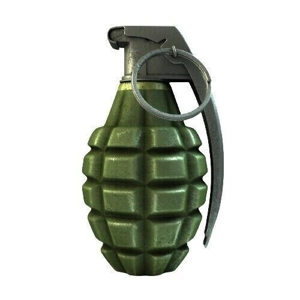 3d PRINTED 1:1 SCALE DUMMY WW2 PINEAPPLE GRENADE (NON- FUNCTIONAL)