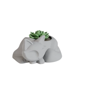 3D Printed Sleeping Fox Planter