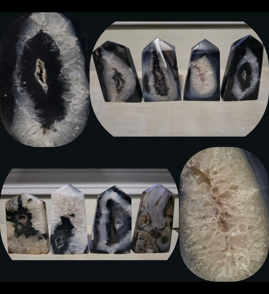 Agate Crystal Slices