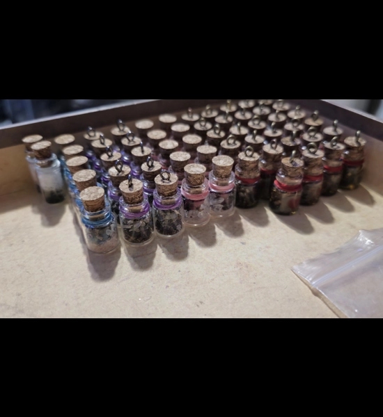 Tiny spell charm vials