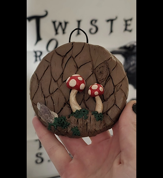 Mushroom wall hanger