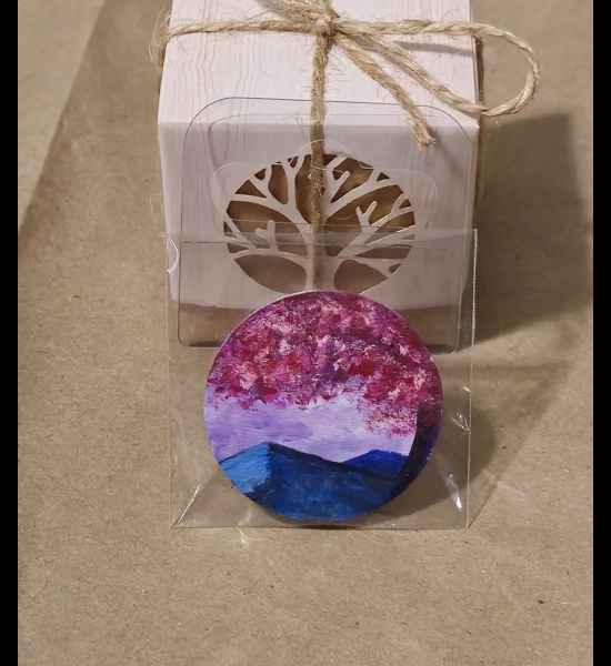 Blossoms and Mountain