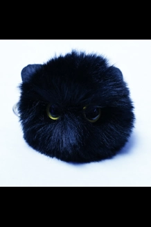 Black Cat Plush Keychain