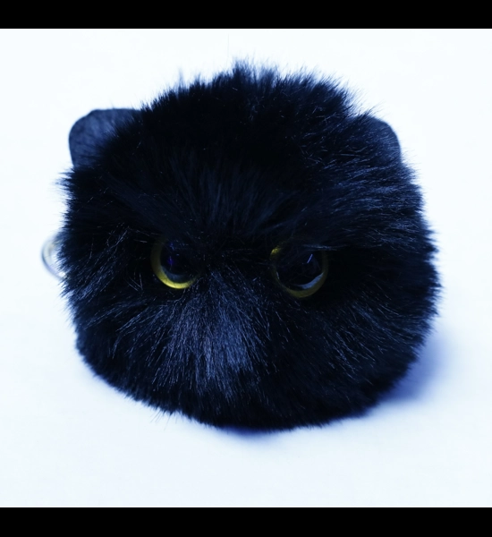 Black Cat Plush Keychain