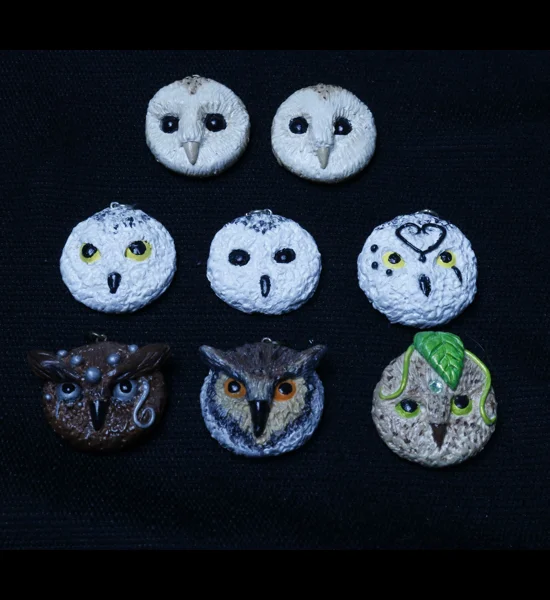 Owl Head Pendants