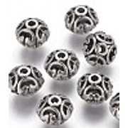 Tibetan style Silver Beads  10 mm  (10),