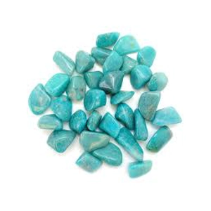 Amazonite Tumbled Stones,  10 mm  (1)