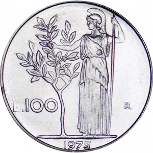 1975  Italy 100 lire,