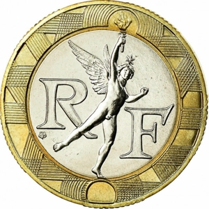 1989  France 10 francs,