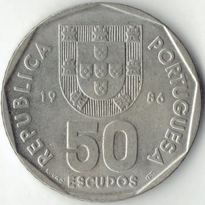 1986  Portugal 50 escudos,