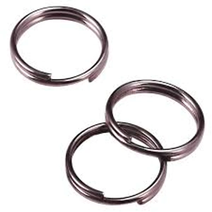 Gun Metal, Split Rings,8 mm 20 Pack