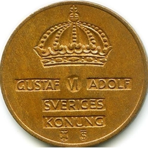 Sweden 2 öre, 1961