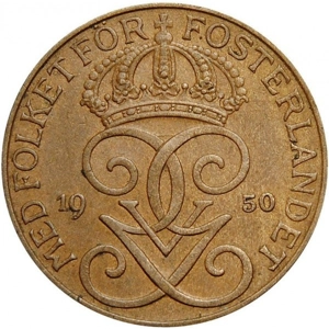 Sweden 5 öre, 1950