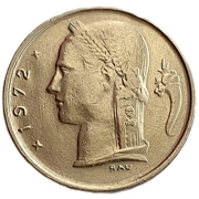 Belgium 1 franc, 1972 - 'BELGIQUE'
