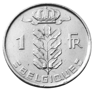 Belgium 1 franc, 1952  - 'BELGIQUE'