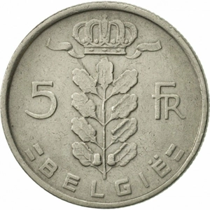Belgium 5 francs, 1949  - 'BELGIË'