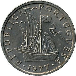 Portugal 5 escudos, 1977
