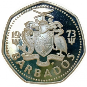 Barbados 1 dollar, 1973