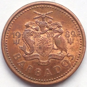 Barbados 1 cent, 1989