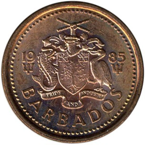 Barbados 1 cent, 1985