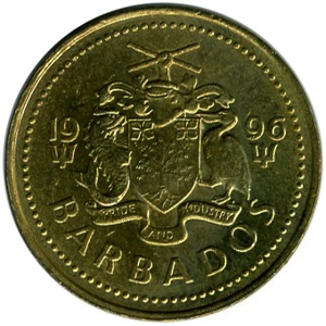 Barbados 5 cents, 1996