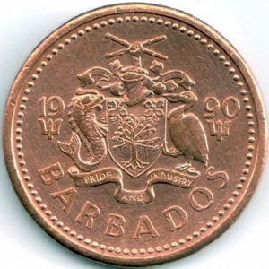 Barbados 1 cent, 1990