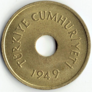Turkey 2½ kurus, 1949
