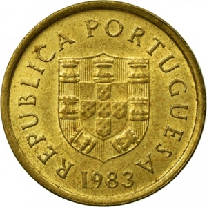 Portugal 1 escudo, 1983