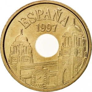 Spain 25 pesetas, 1997