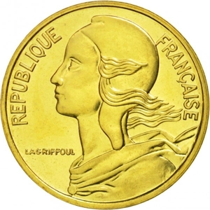 1985 France 5 centimes,