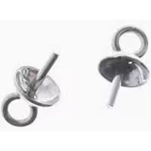 Bail Cap with stem.  3.5 mm  Gun Metal (10)