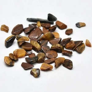 Natural Tigers Eye Stone Beads . 4 x 10 mm irregular. ap..