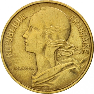 1969 France 10 centimes,
