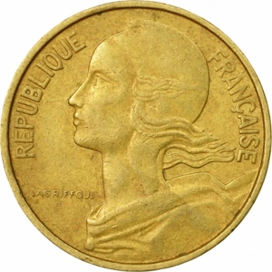 1964  France 10 centimes,