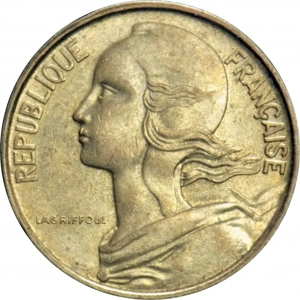 1972  France 10 centimes,