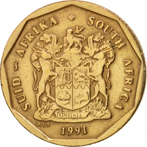 South Africa 50 cents, 1991