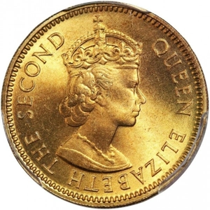 Hong Kong 10 cents, 1956 