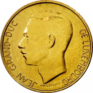 Luxembourg 5 francs, 1986